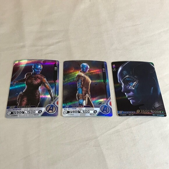 Hero Battle Japanese Marvel Trading Cards Nebula Lot of 3 - Picture 1 of 5